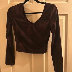Lululemon cropped ballerina long sleeve, size 6